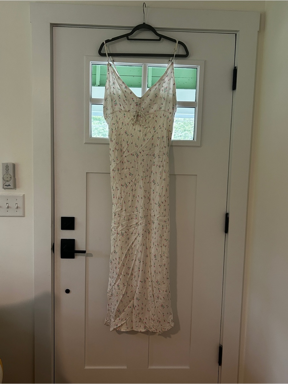 wild fable Cream Floral Maxi Slip Dress